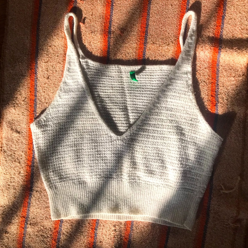Benetton Cropped Knit Tank